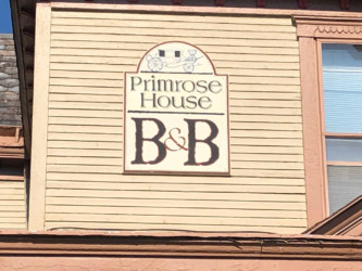 Primrose House 2 Primrose Bed and Breakfast Hocking hills sign